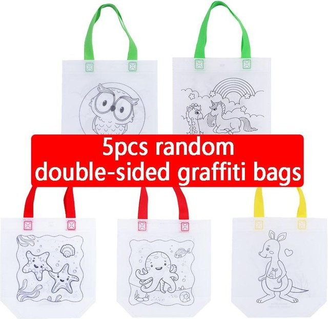 Yiran Graffiti-Tasche Vliesstoff Bunt Unisex ab 3 Jahren - Bild 1