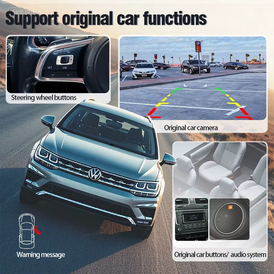 AUTOTOP 10,25 Zoll LCD Digital Dashboard mit Carplay für VW Tiguan, Amarok, Caddy, Polo, Scirocco, T-Roc, T-Cross, Jetta, Transporter und EOS in Schwarz - Bild 3