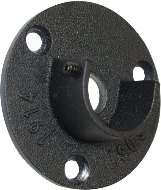 Gardinia Wandlager Industrial Home Wandhalterung aus Metall in Schwarz Ø 25 mm - Bild 1