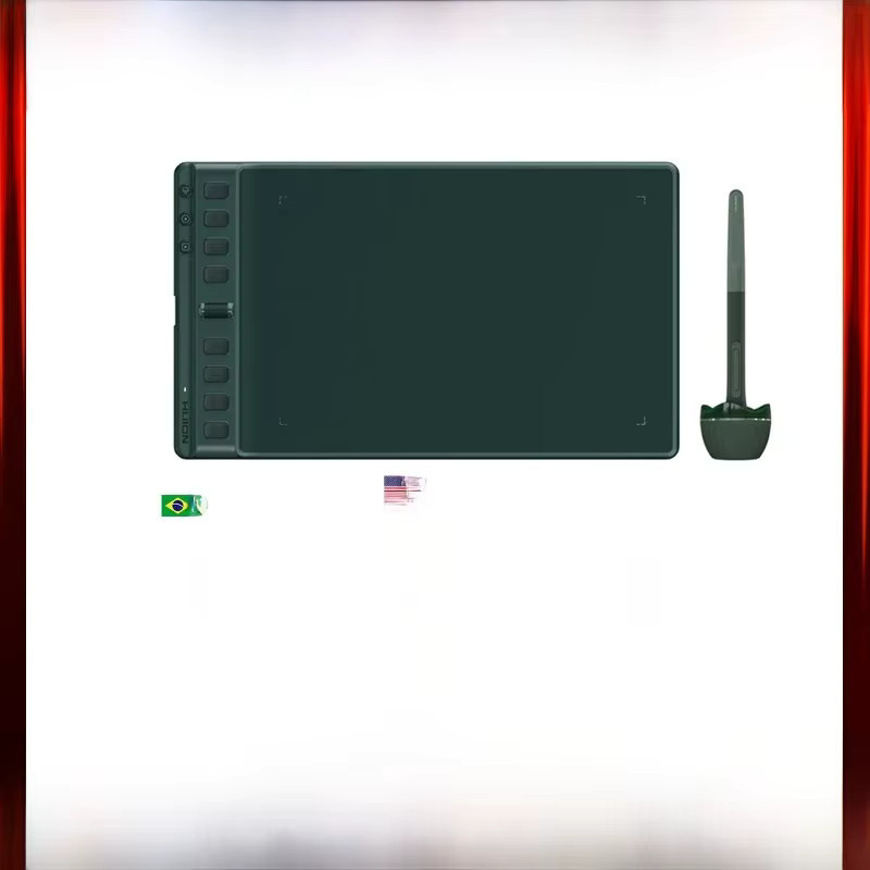 Huion Inspiroy 2 M Grafiktablett H951P in Grün mit PenTech 3.0 und 3 Gruppentasten - Bild 7