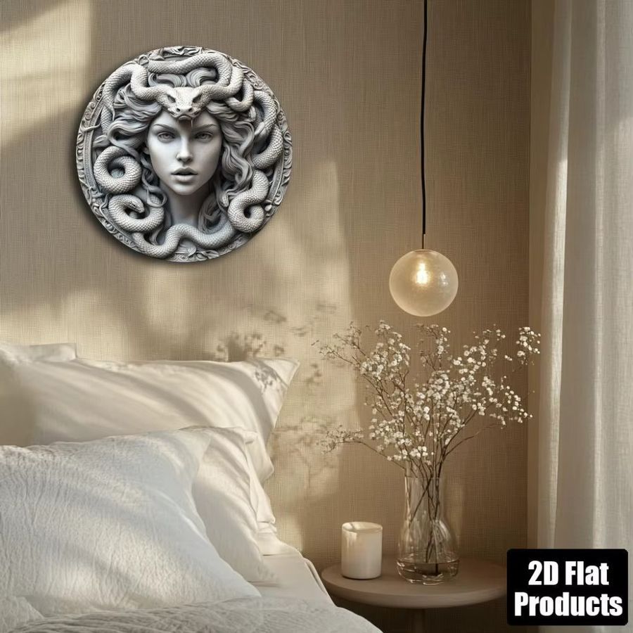 HELLOYOUNG Vintage Medusa Wanddekoration für Bar, Küche und Wohnzimmer - Bild 4
