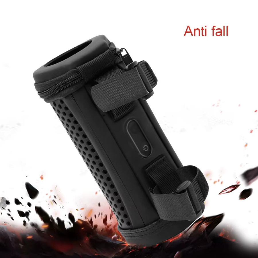 Schutzhülle für JBL Flip 5 Bluetooth-Lautsprecher, Tragetasche aus Hartschale in Schwarz - Bild 4