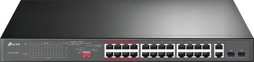 TP-Link TL-SL1226P Netzwerk Switch mit 24 + 2 Ports 10/100 Mbit/s und PoE-Funktion in Schwarz - Bild 1