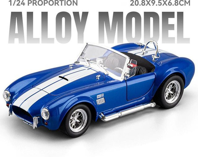 Linyi toy car Shelby Ac Cobra Gt500 Automodell, 1:24, mit Musik und Licht, ab 14 Jahren - Bild 1