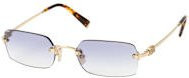 Miu Miu MU B50S Sonnenbrille, randlos, rechteckig, Gold, Blau, Damen - Bild 1