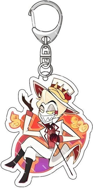 Schlüsselanhänger Anime Hazbin Hotel, gray, Unisex - Bild 1