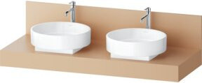 Duravit Konsole Balcoon in Terra Beige, B/T/H: 140 x 55 x 37 cm - Bild 1