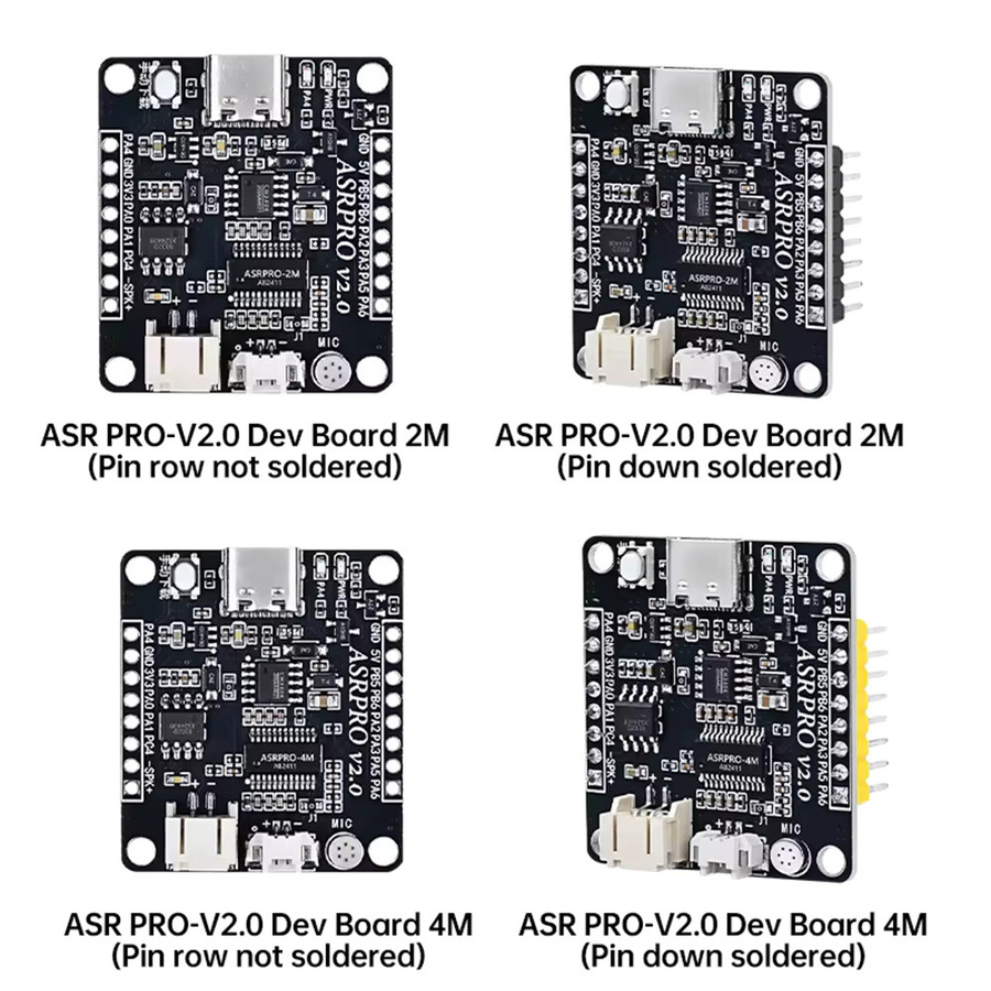 diymore ASR PRO2.0 Spracherkennungsmodul-Entwicklungsplatine für Offline-Spracherkennung in Schwarz mit 2 MB/4 MB Speicher - Bild 2