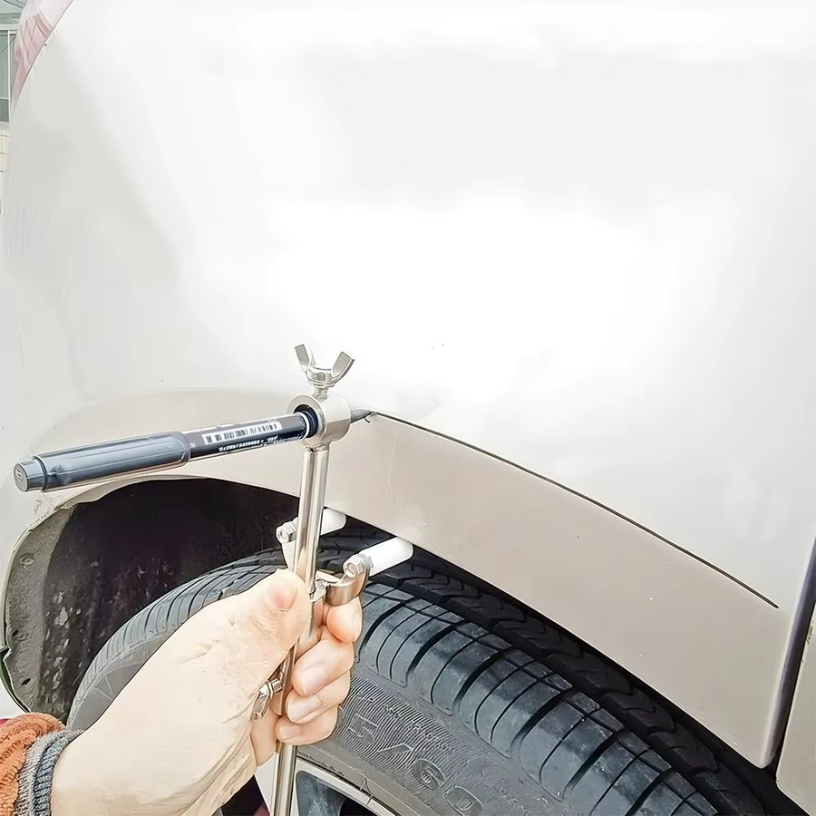 Praktisches Rad-Augenbrauen-Rippen-Linien-Parallel-Zeichenwerkzeug in Silber für Reparatur und Markierung - Bild 2