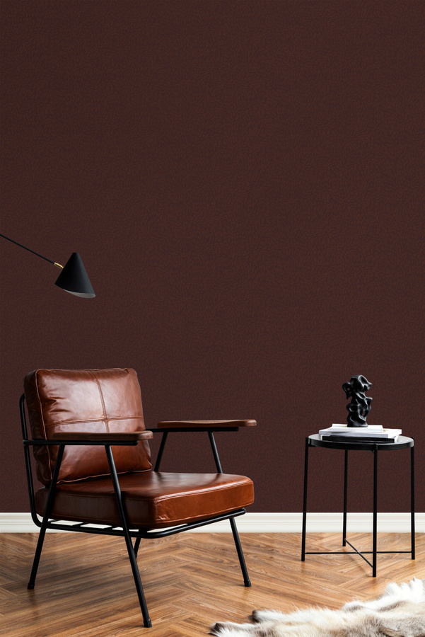 Sian Zeng Tapete Grass in Burgundy mit abstraktem Naturdesign aus Vlies - Bild 1