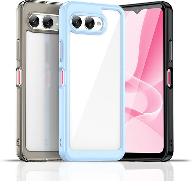 AtomBros Transparente TPU-Schutzhülle für T-Mobile Revvl 8 5G und Revvl 8 Pro in Bunt/Grün - Bild 1