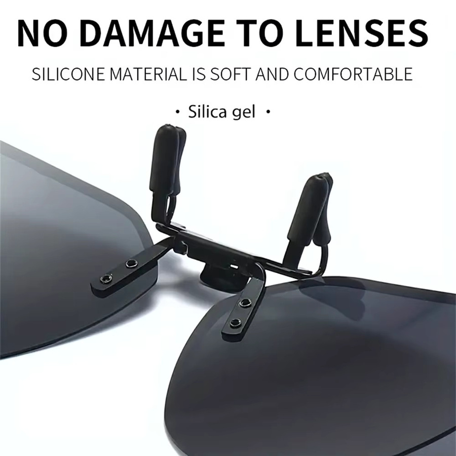 VIVIBEE Sonnenbrille Clip-on, polarisiert, schwarz, unisex - Bild 4