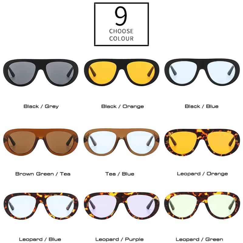 SO&EI Sonnenbrille Aviator, Vollrand, Multicolor, Unisex, Kunststoff - Bild 4