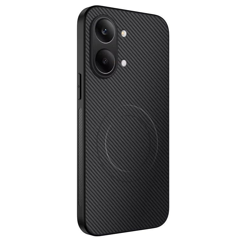 szHAIyu MagSafe Schutzhülle aus Carbonfaser-Leder für Google Pixel, Poco X8 Pro Max, Poco X7 und Poco X6 Pro in Schwarz - Bild 7