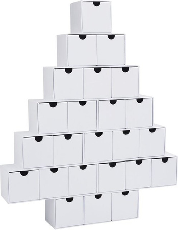 VBS Adventskalender Tannenbaum in Weiß für die Weihnachtszeit