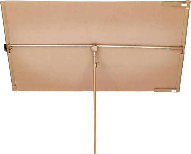blumfeldt Bayonne Balkon Sonnenschirm aus Polyester mit Solar LED und UV 50 Schutz, Farbe: Taupe, B/H: 130 x 180 cm - Bild 1