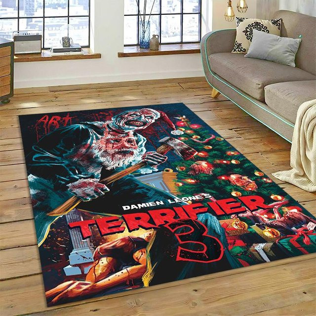 Karpetti 3D Terrifier 3 Horror Clown Teppich, Mehrfarbig, B: 120 cm, T: 80 cm - Bild 1