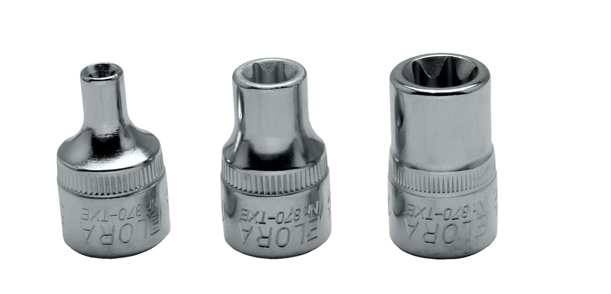 Elora Steckschlüssel-Einsatz 3/8 Zoll Aussen-TORX ELORA-870-TXE 11 in Silber - Bild 1