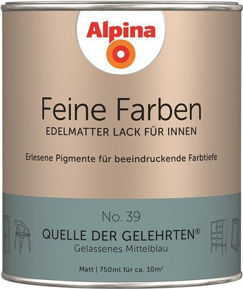 Alpina Buntlack Feine Farben in Blau, matt, 0,75 l - Bild 1