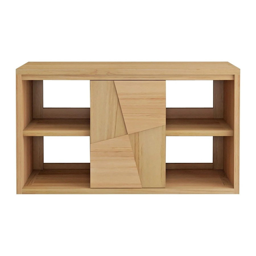 Vente-unique Waschbeckenunterschrank Sumbawa aus Teakholz Massivholz in Beige, B/T/H: 80 x 50 x 45 cm - Bild 2