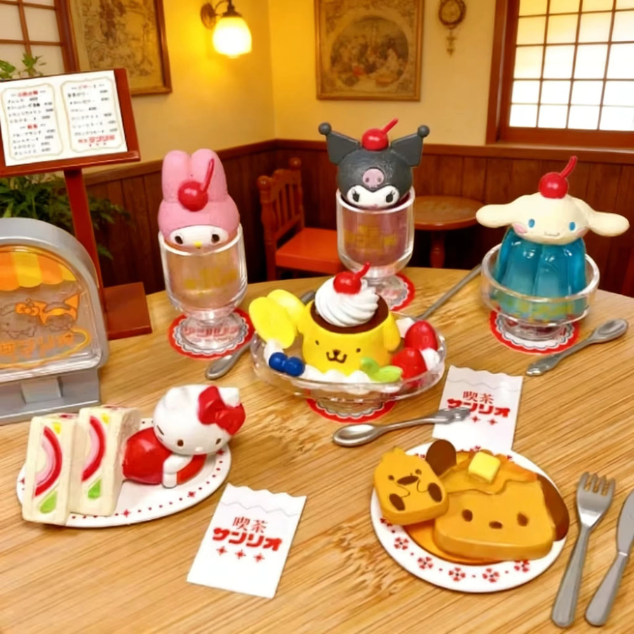 Sanrio Kuromi Retro Coffee Store Blind Box, Actionfigur, Einzelfigur - Bild 2