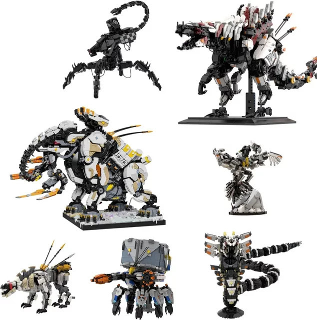 MOC Corruptor Roboter Horizon Zero Dawn, Bausteine, Modell Thunderjaw, Mecha Ravager, Stormbird - Bild 1