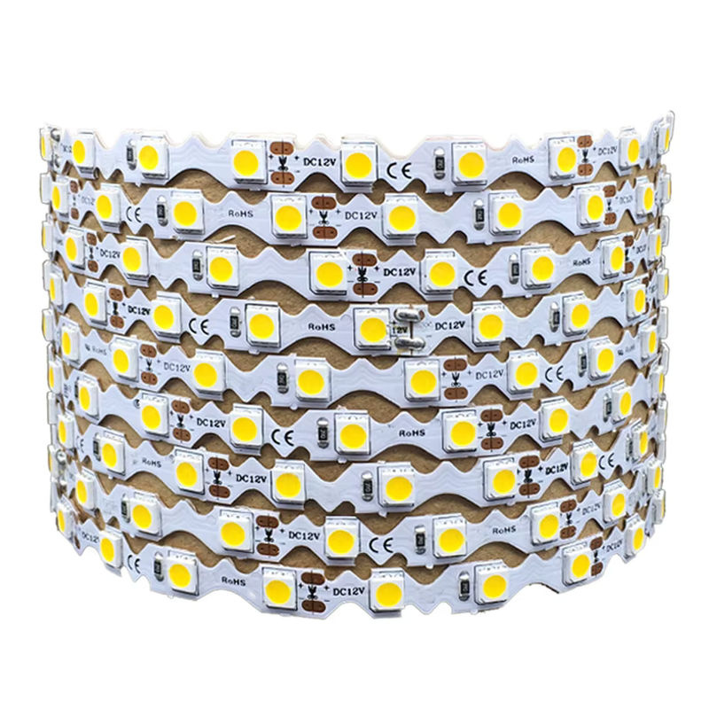 JOYPJLIT S-förmiger RGB LED-Streifen, flexibles 5050 LED-Band in Weiß und Multicolour, 5 m Länge, 60 LEDs/m, 8 mm PCB-Breite - Bild 2