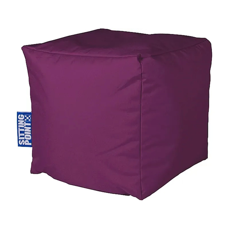 Sitting Point Hocker 60 in Aubergine mit Polyesterbezug - Bild 2