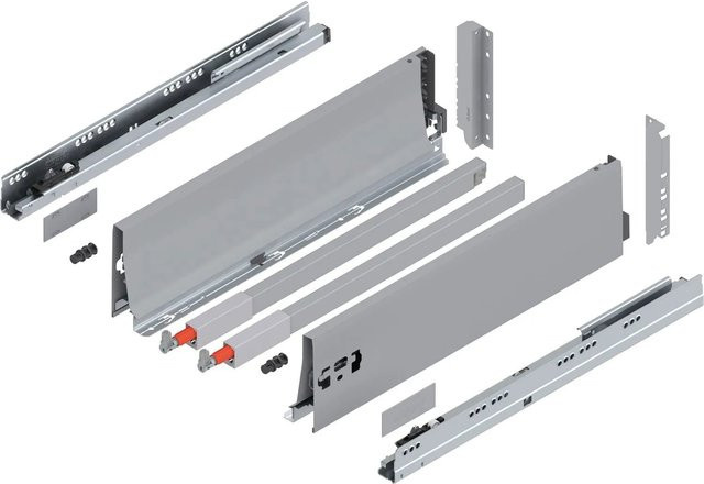 Blum D-Reling K Tandembox antaro Vollauszug Grau 450 mm 1 Paar - Bild 1