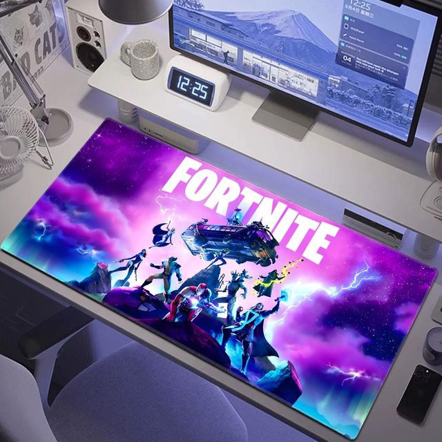 Große Schreibtischunterlage Potdemiel Gaming-Mauspad im Anime-Design, XXL Computer-Mauspad für Gamer und Büro, Schwarz/Mehrfarbig - Bild 1