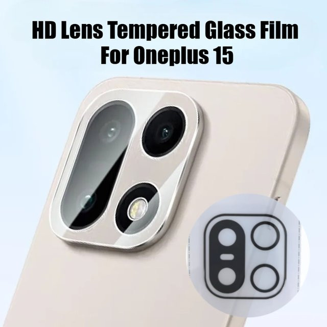 OnePlus 15 Objektivschutz aus gehärtetem Glas in Transparent mit 3D HD Rückfahrkamera-Schutz und AR+AF Beschichtung - Bild 1