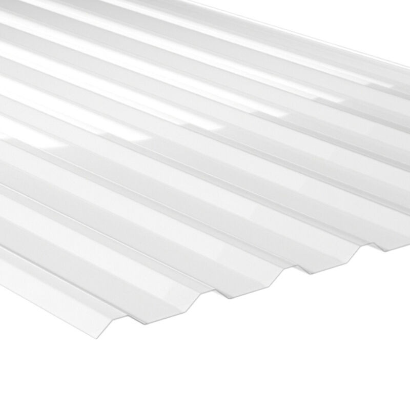 Lichtplatte Polycarbonat 2nd LIFE LINE Spundwand 20/138 glasklar Breite: 114 cm, Dicke: 0,12 cm - Bild 1