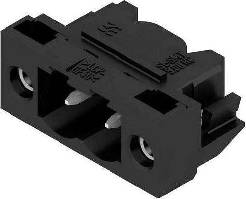 Weidmüller Stiftgehäuse-Platine BL/SL in Schwarz mit 2 Polstellen und 5,08 mm Rastermaß, 350 Stück - Bild 1