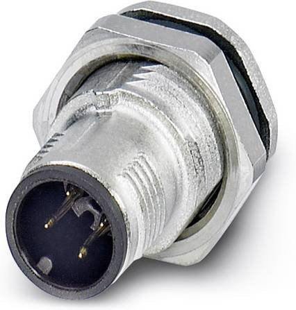 Phoenix Contact 1419768 Sensor-Aktor-Einbausteckverbinder M12 Stecker in Silber mit 4 Polen und Schraubanschluss - Bild 1