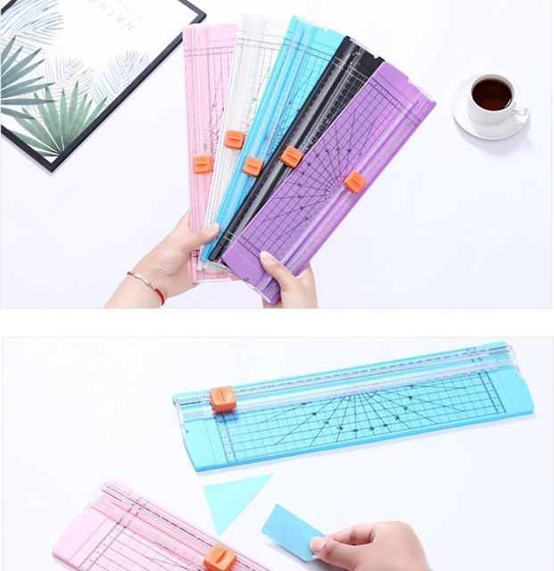 Präzisions Papier Cutter und Scrapbook Trimmer für A4/A5 in Pink mit Rotary-Schneidefunktion - Bild 1
