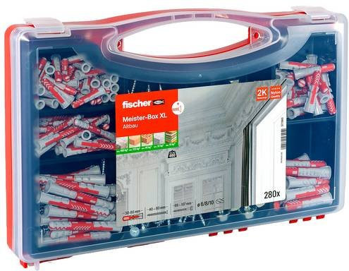 Fischer Meister-Box XL Altbau + S Dübel-Sortimentsbox mit 280 Teilen in Transparent und Multicolour - Bild 1