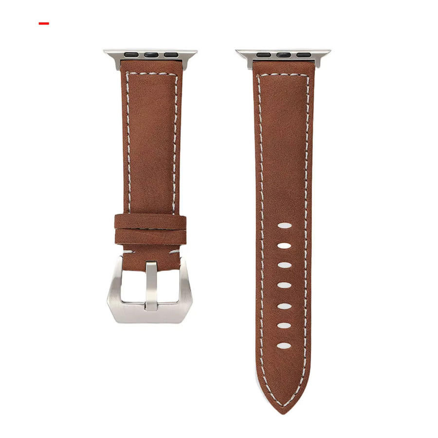 REMZEIM Uhrenarmband PU-Leder, Herren, Retro Business, Mattes Armband - Bild 2