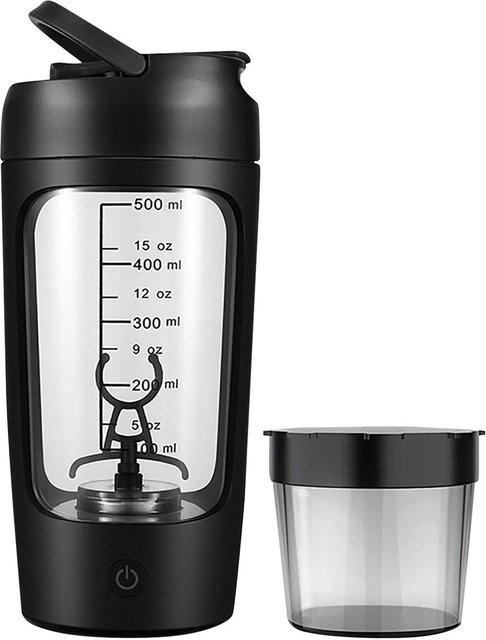 Elektrische Shaker-Flasche von sdwen aus Tritan, tragbarer Mixerbecher zum Aufladen über USB für Protein-Shakes, Schwarz - Bild 1