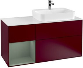 V&B Waschtischunterschrank Finion mit Wandbeleuchtung, Breite: 120 cm, Tiefe: 50,1 cm, Höhe: 50,1 cm, lackiert - Bild 1