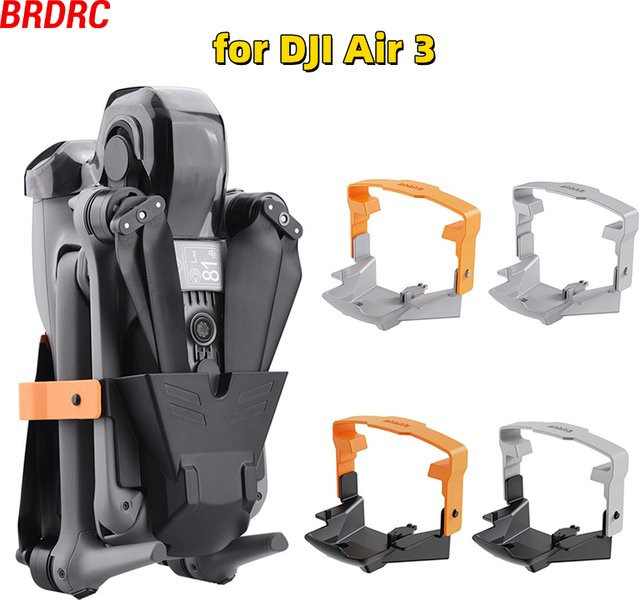 DJI Propellerhalter für Air 3 und Air 3S Drohnen-Stabilisatoren aus Silikon und ABS in Schwarz und Orange - Bild 1