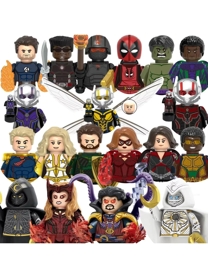 BEAST KINGDOM Marvel Deadpool Moonlight Knight, Mini-Bausteine - Bild 2