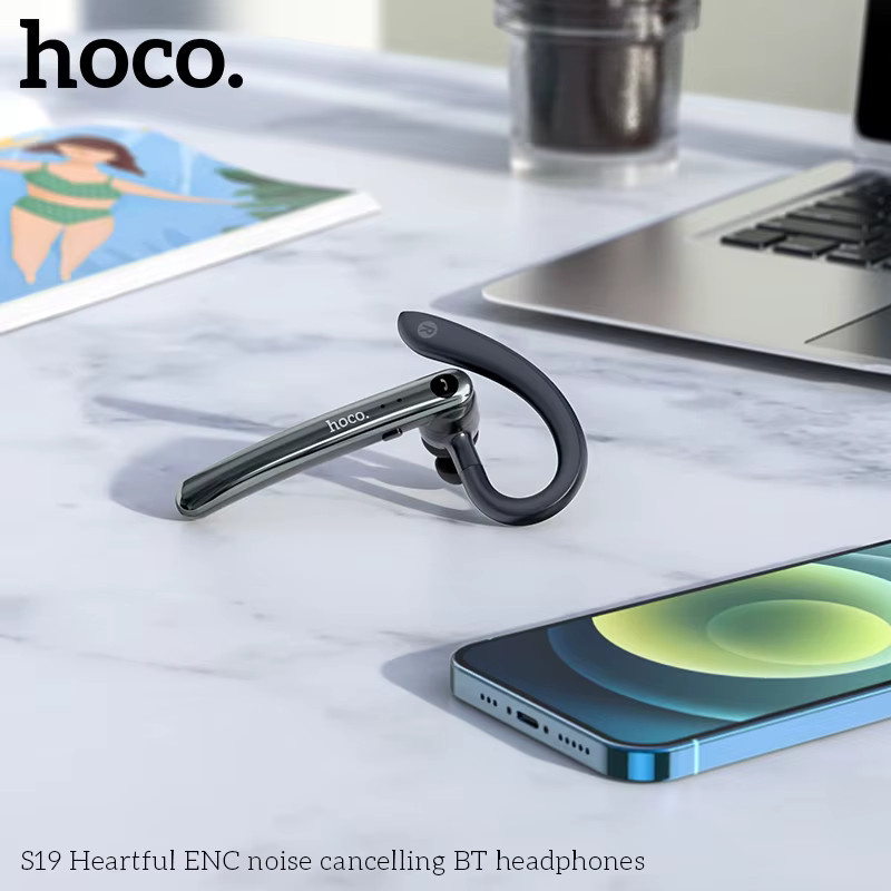Hoco S19 Kabelloser In-Ear Kopfhörer mit Bluetooth 5.0, ENC Geräuschunterdrückung und Dual-Mikrofon, Schwarz - Bild 2