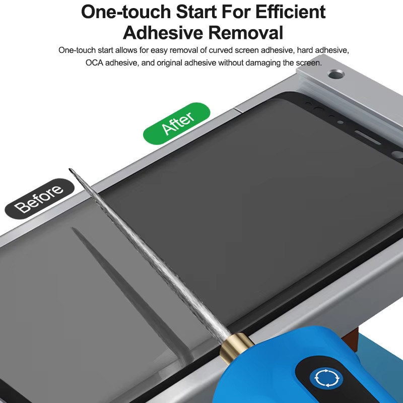 RELIFE LG1 Smart OCA Klebstoffentferner-Maschine Set in Blau inklusive Antistatik-Handschuhen und Staubfreien Reinigungstüchern für die Handy-Bildschirmreparatur - Bild 3