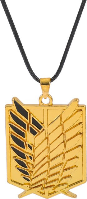 Bandai Anhänger Wings Of Liberty, Gold, Unisex, Lederkette - Bild 1