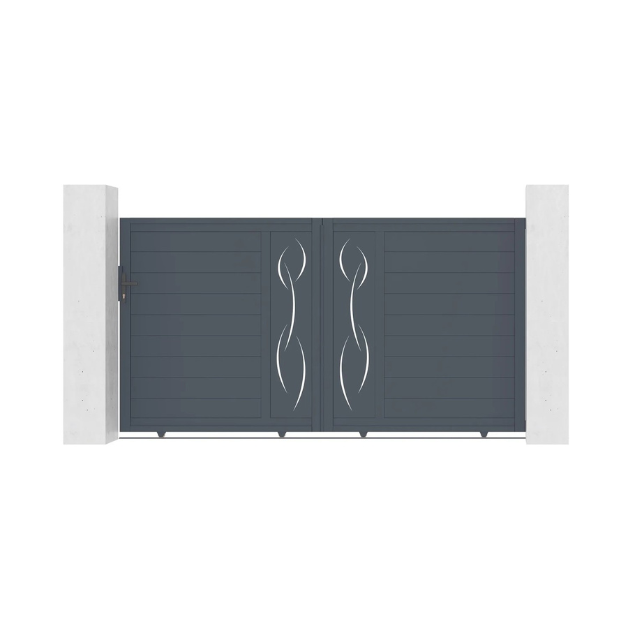 Casanoov Elektrisches Schiebetor Life aus Aluminium in Grau inklusive Schiebetorantrieb Ranger C300, B: 300 cm, H: 160 cm - Bild 2