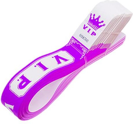 Einweg-Armbänder, fluoreszierend, violett, Unisex - Bild 1