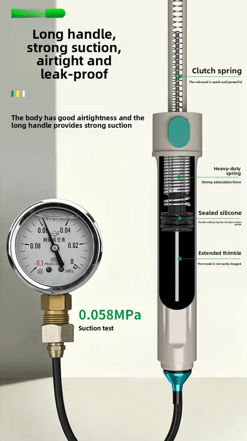 BAOLIAN Manueller Lötsauger Entlötpumpe mit starker Saugkraft für Elektronik-Reparaturen und DIY-Projekte - Bild 6