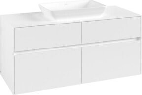 V&B Waschtischunterschrank Collaro in White Matt mit mittiger Waschtischöffnung, B/T/H: 120 x 54,8 x 50 cm - Bild 1