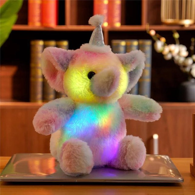 Kidsly Elefant, Plüschtier, bunt leuchtend, LED, ab 1 Jahr - Bild 1