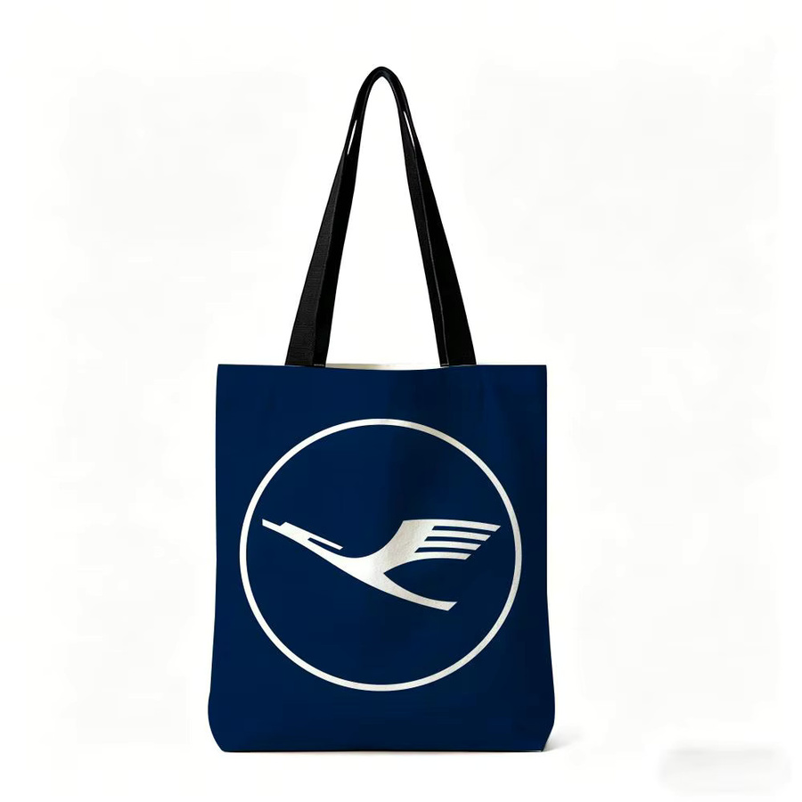 Lufthansa Aviation Graphic Aufbewahrungstasche in Schwarz und Blau für Schule, Arbeit und Reisen - Bild 5
